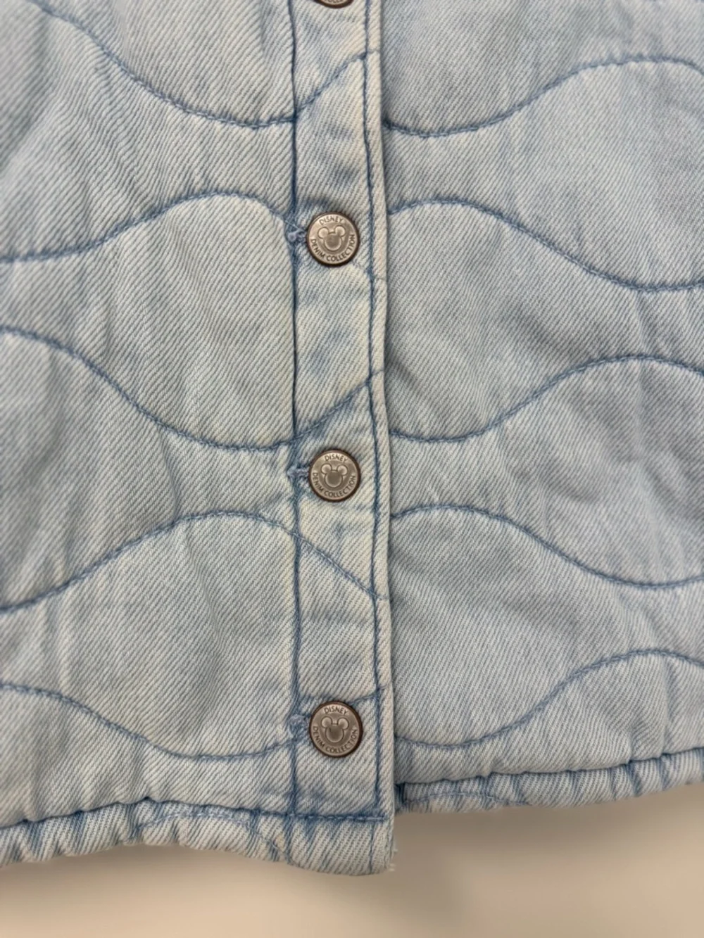 Zara Minnie Mouse Denim Sherpa Jacket